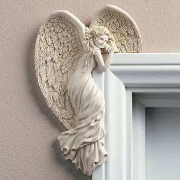 Cream Angel Left Corner Wall Decor