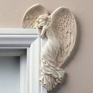 Cream Angel Right Corner Wall Decor