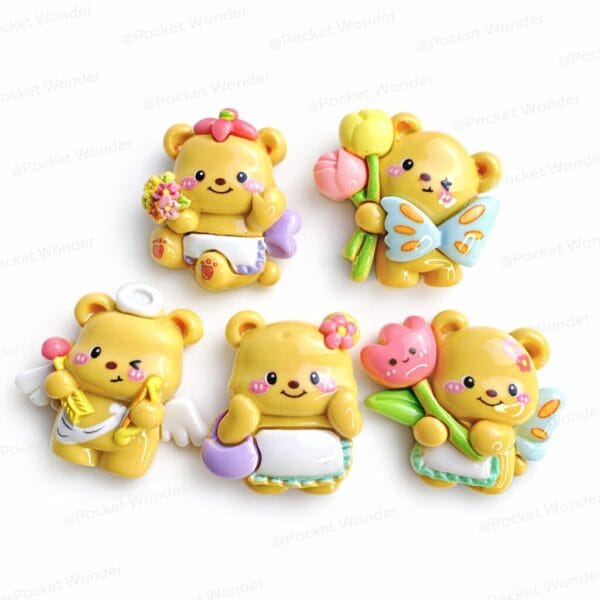 cute bear fridge magnet set 5pcs