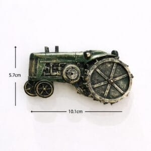 aged black tractor fridge magnet