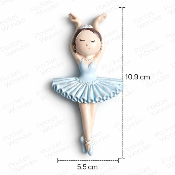 Blue Ballet Girl Figurine
