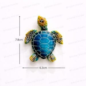 Blue Hawksbill Sea Turtle Fridge Magnet