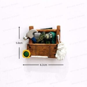 brown tool box fridge magnet