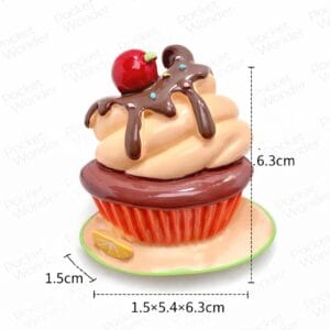 Chocolate Drizzle Cupcake Fridge Magnet