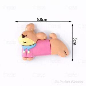 Cute bunny fridge magnet