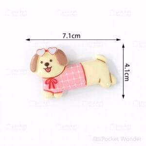 Cute puppy fridge magnet