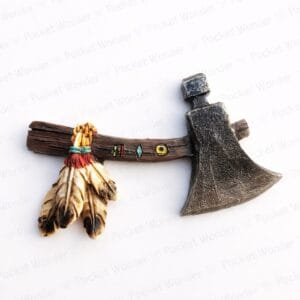 Native American Tomahawk Fridge Magnet