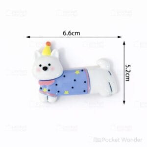 Star puppy fridge magnet