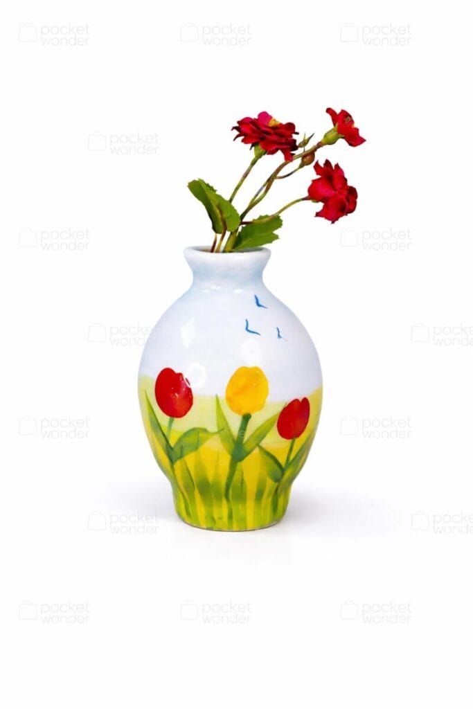 Summer Tulip Vase Fridge Magnet