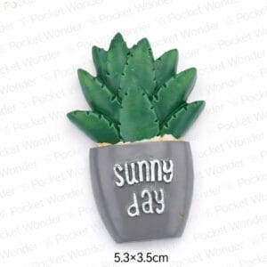 Sunny Day Spiky Succulent Fridge Magnet