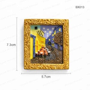 Van Gogh Café Terrace Frame Fridge Magnet