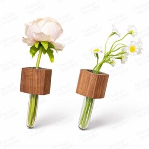 Wooden Test Tube Vase Fridge Magnet