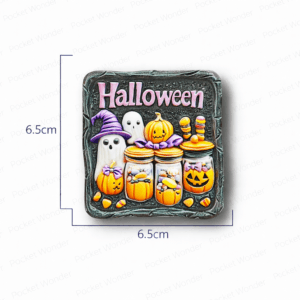 Halloween Candy Jar Fridge Magnet