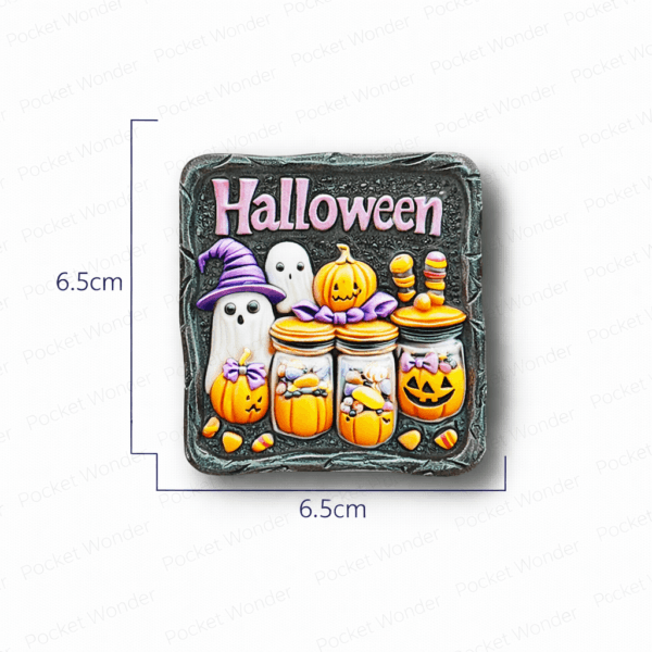 Halloween Candy Jar Fridge Magnet