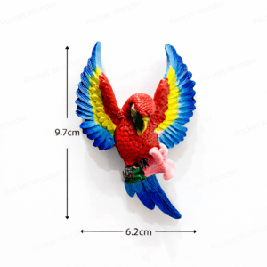 Red Parrot Fridge Magnet