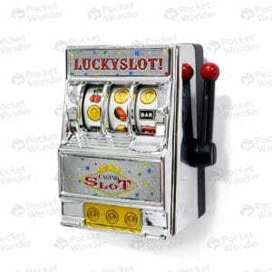 Silver Slot Machine Fridge Magnet
