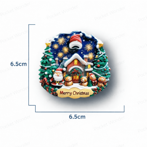 Christmas House Fridge Magnet