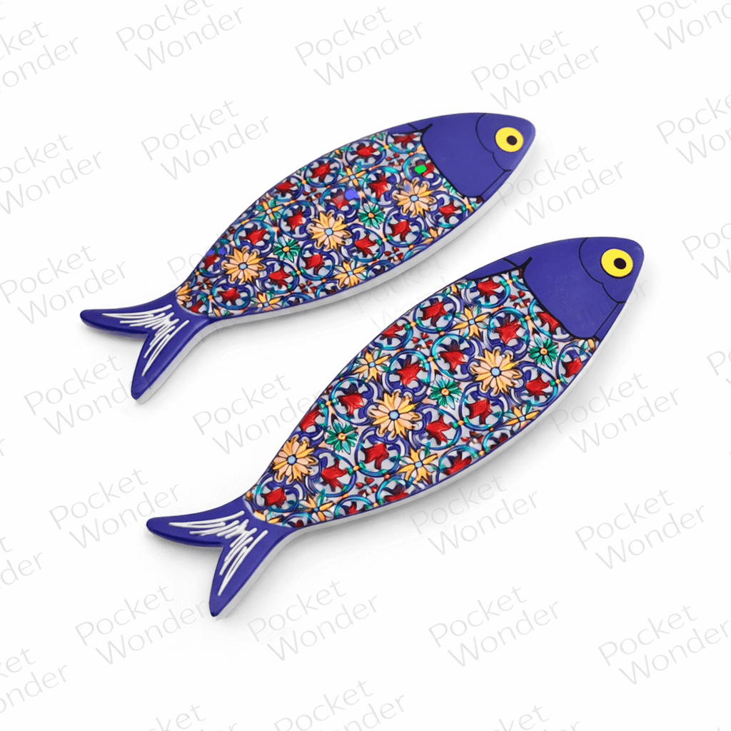 Blue Mosaic Fish Fridge Magnet
