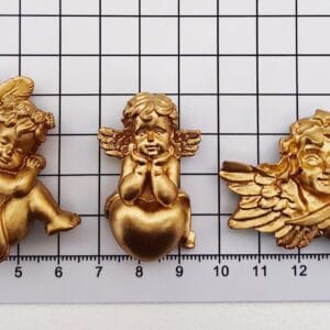 Gold Cherub Fridge Magnet Gift Set – 4pcs Angel Bundle