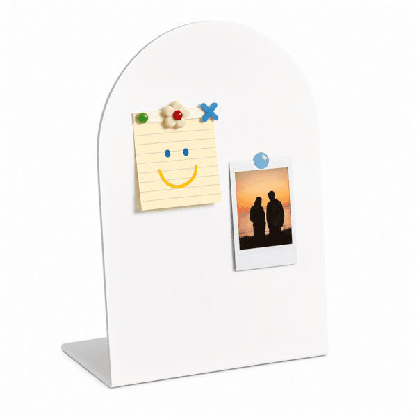 White Magnetic Desk Organiser Board