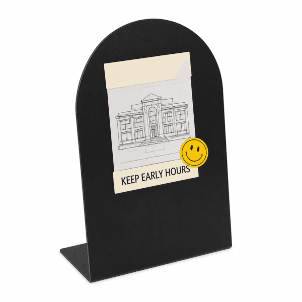 Black Magnetic Desk Organiser Board