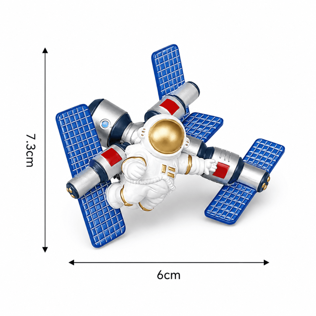 Satellite Astronaut Fridge Magnet