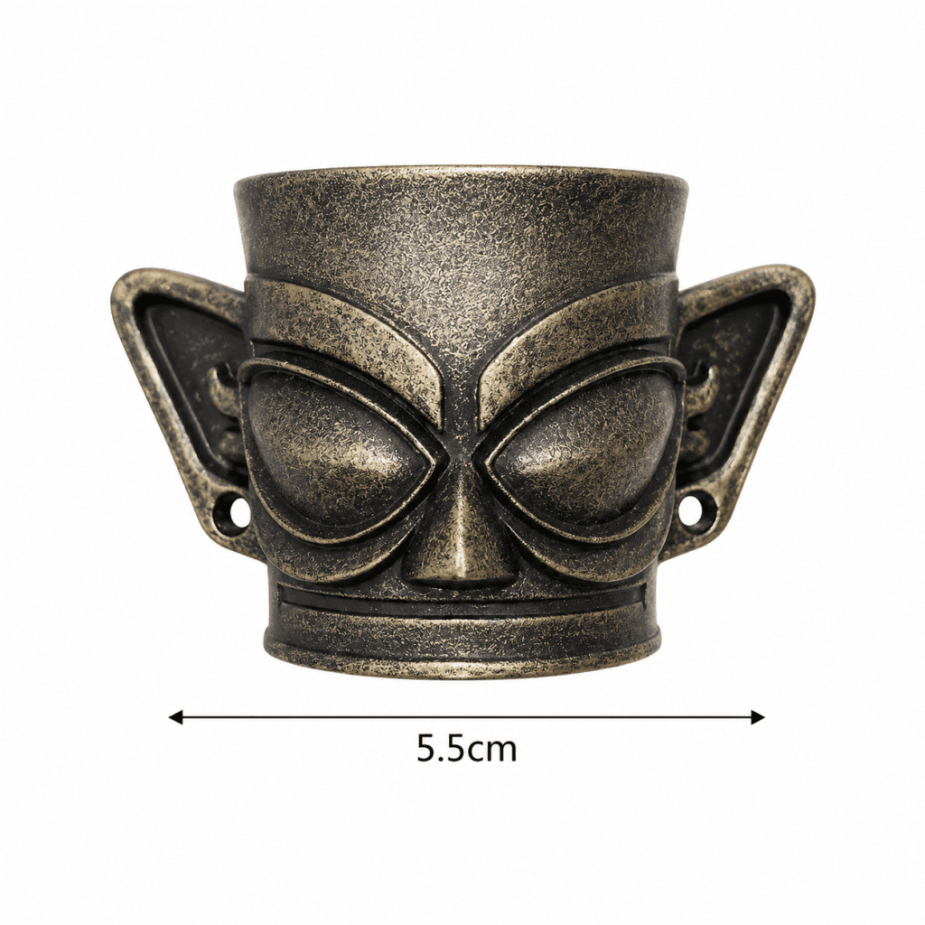 Bronze Ancient Mask Fridge Magnet